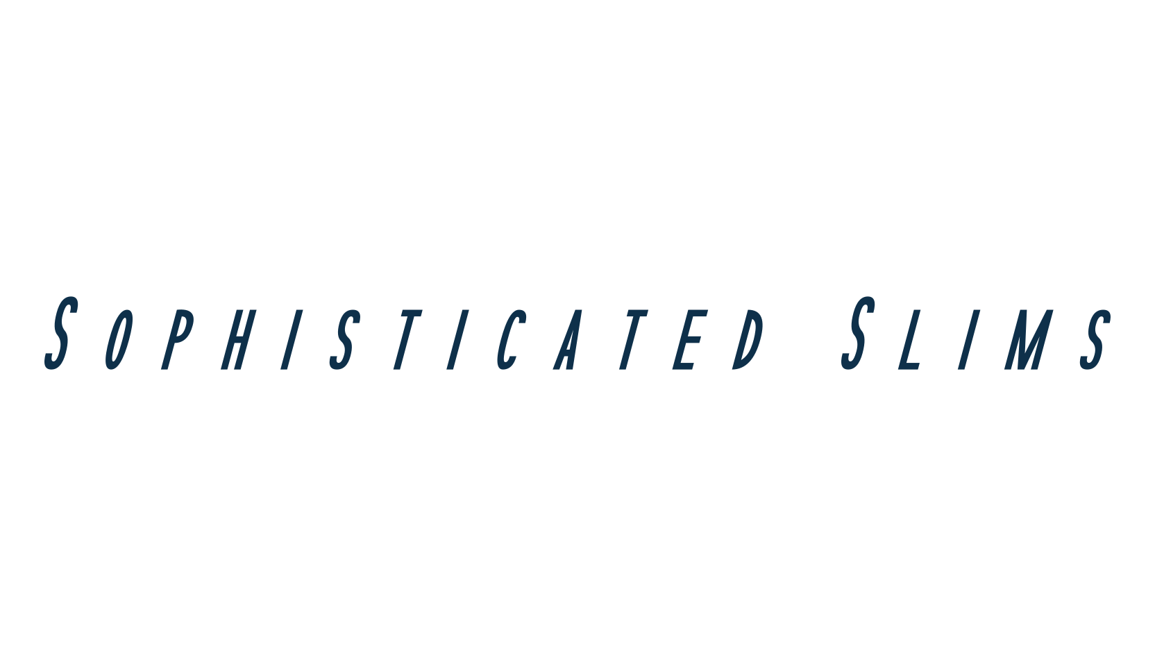 Sophisticated Slims, basic sans serif font preview