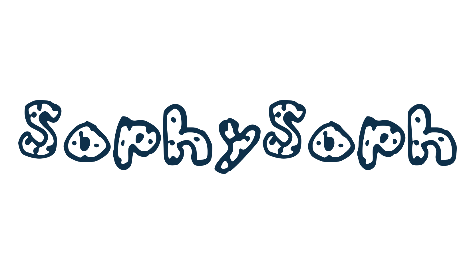 SophySoph, fancy cartoon decorative font preview