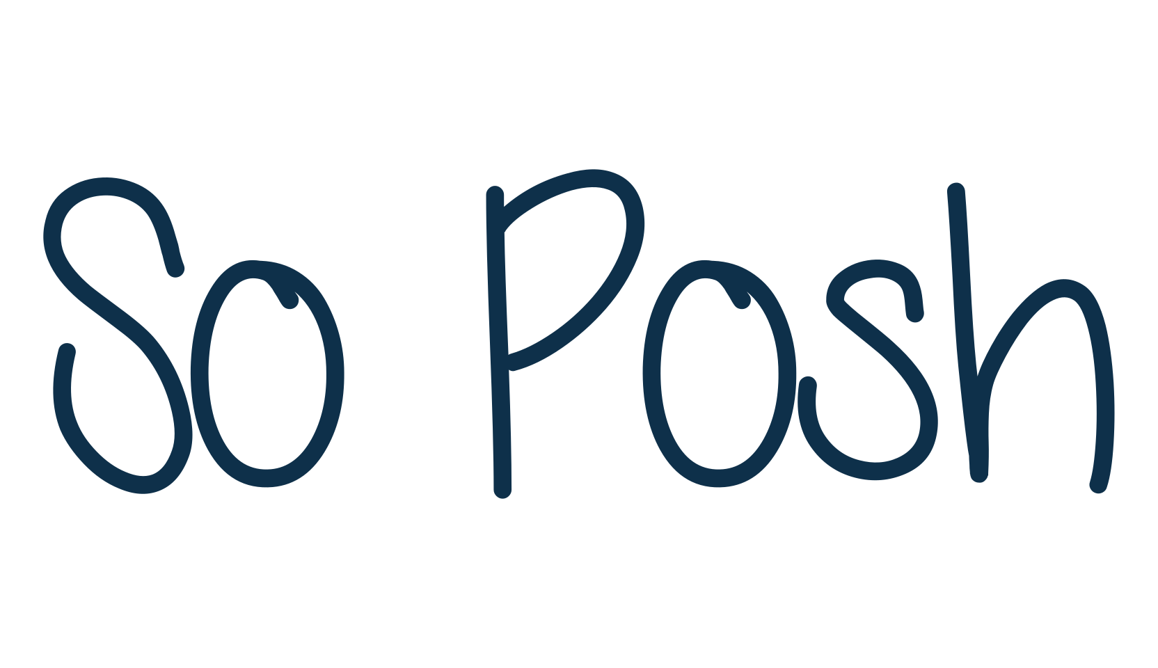 So Posh, script handwritten fancy decorative calligraphy font preview