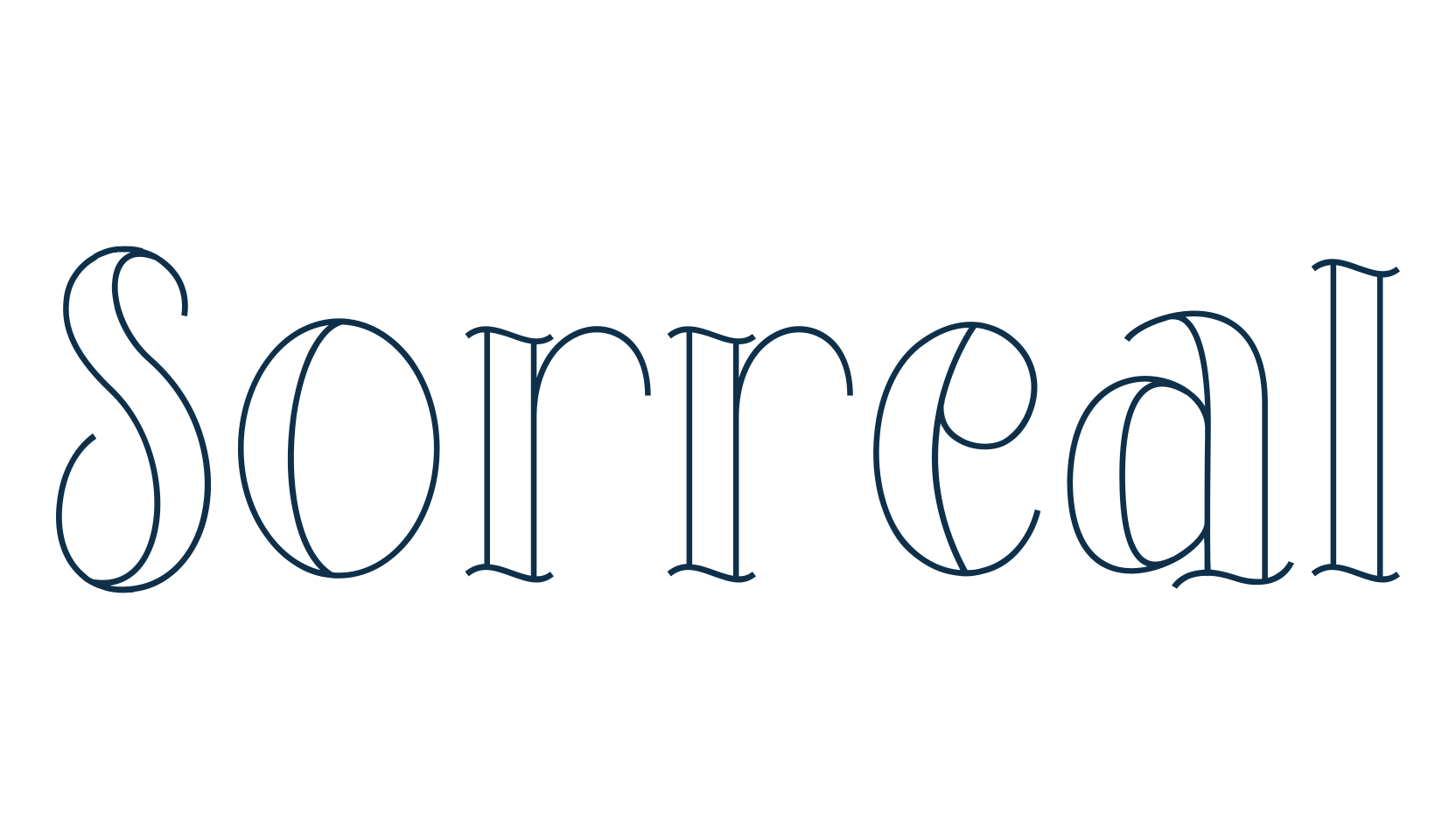 Sorreal, various font preview