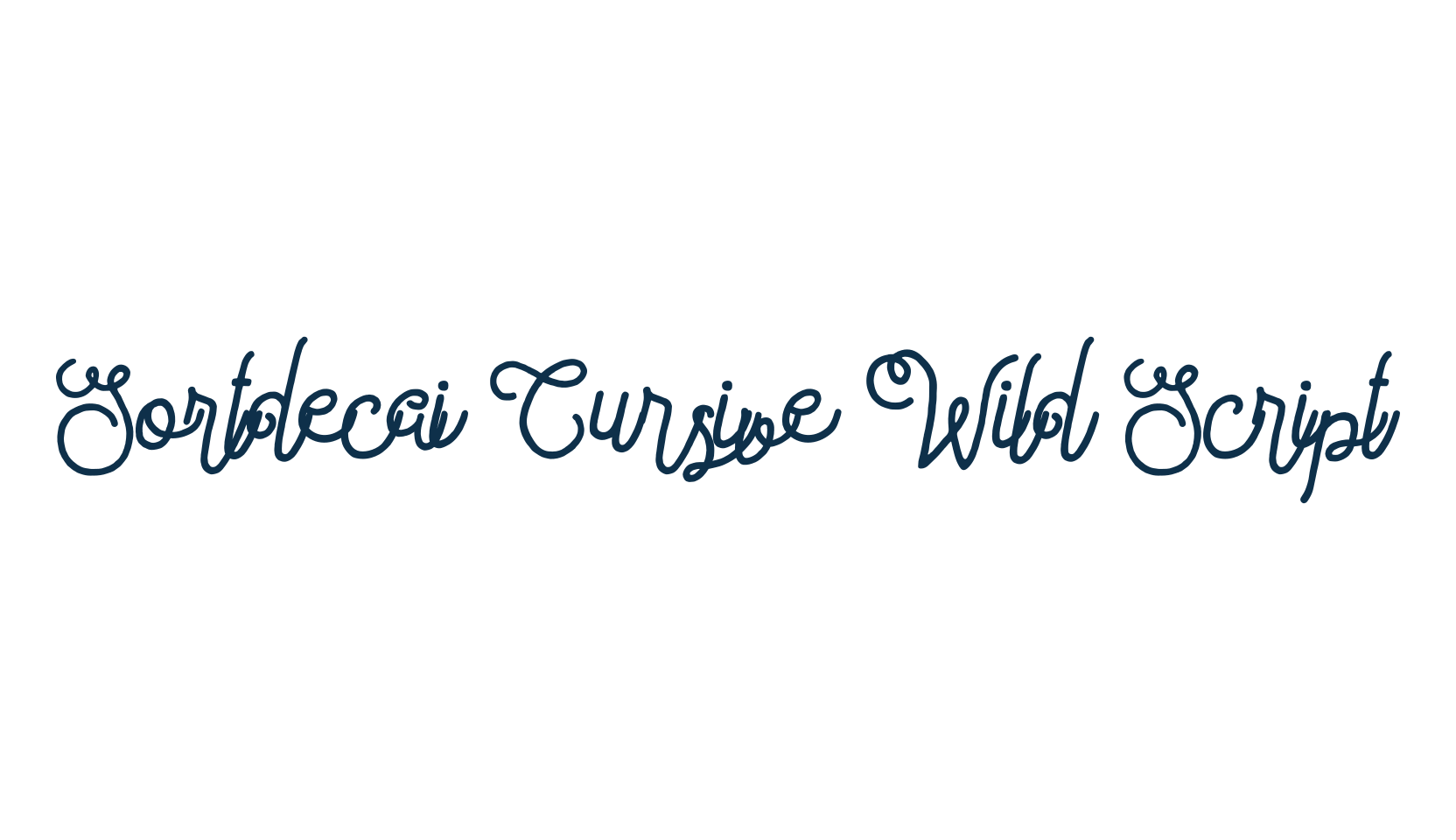Sortdecai Cursive Wild Script, script handwritten fancy decorative calligraphy font preview