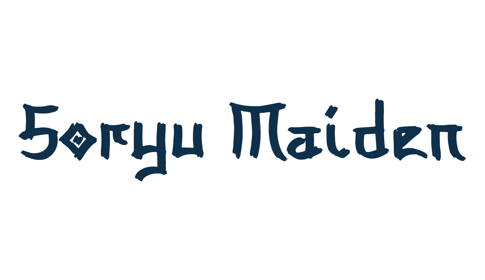 Soryu Maiden, foreign look chinese, jpn font preview