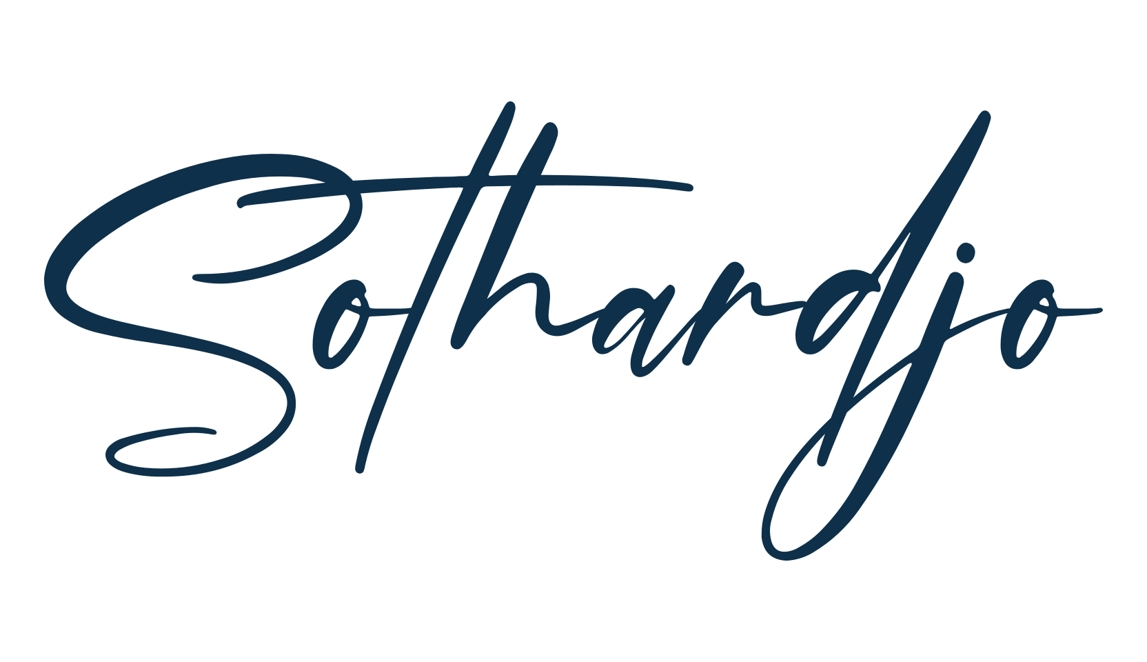 Sothardjo, handwriting font preview