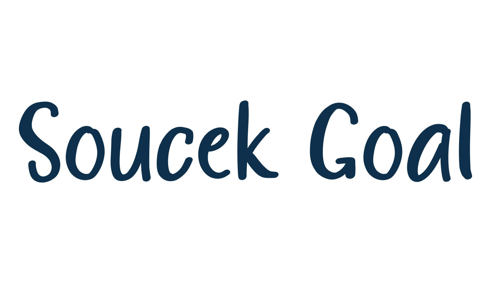 Soucek Goal, handwriting font preview