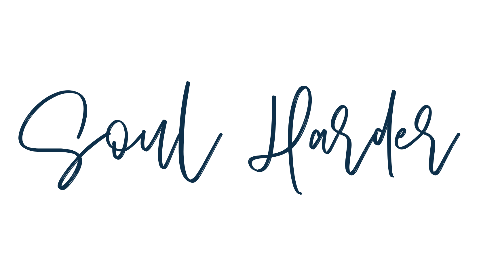 Soul Harder, handwriting font preview