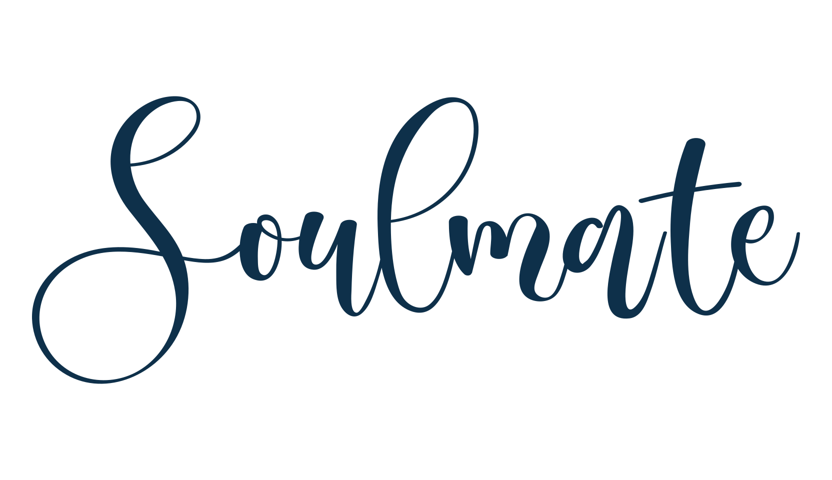 Soulmate (soulmate-6), calligraphy font preview