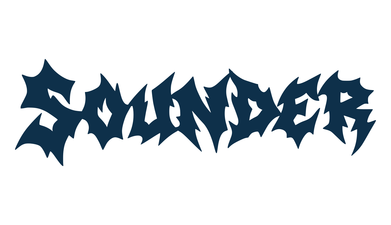 Sounder, modern font preview