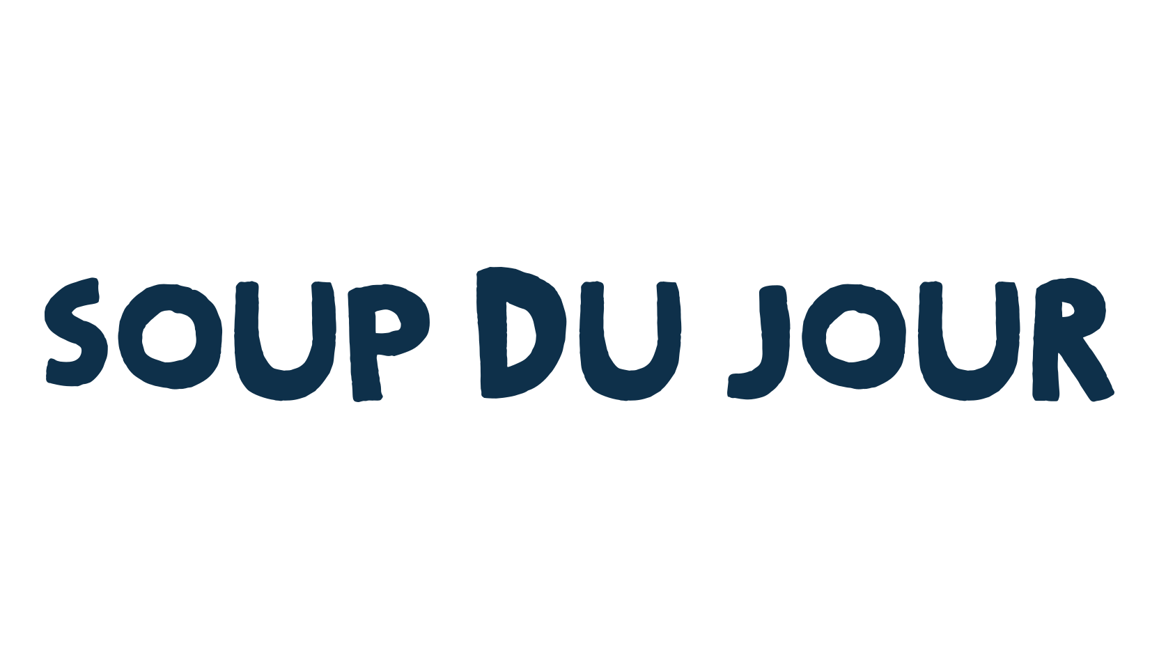 Soup Du Jour, fancy cartoon decorative font preview
