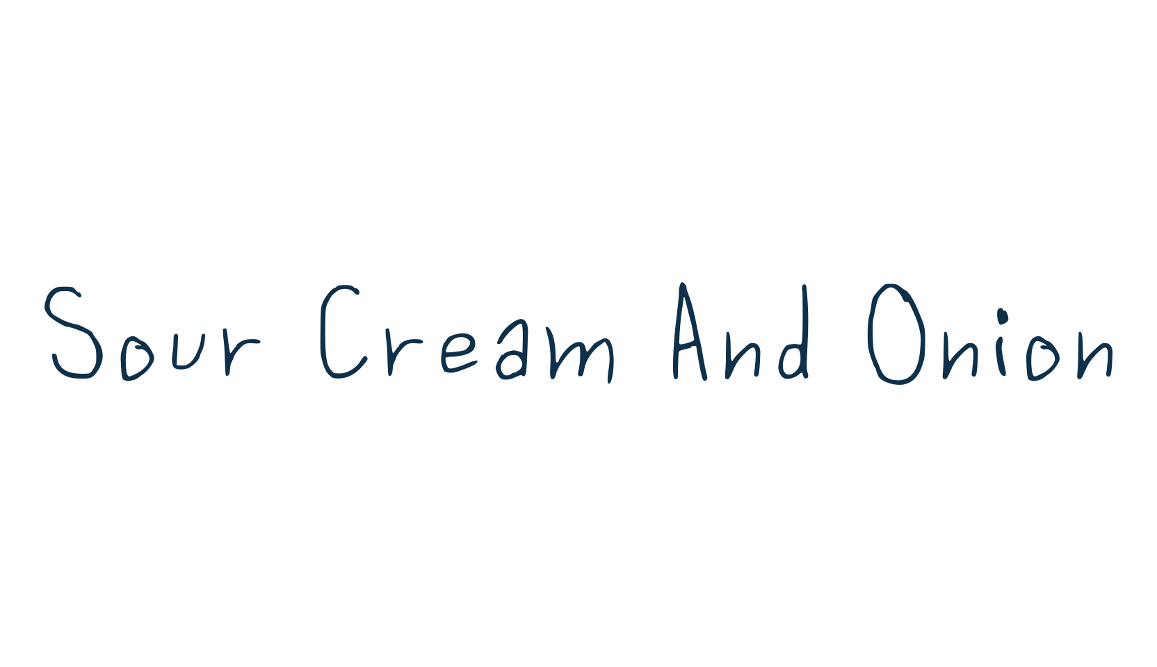 Sour Cream And Onion, script handwritten fancy decorative calligraphy font preview