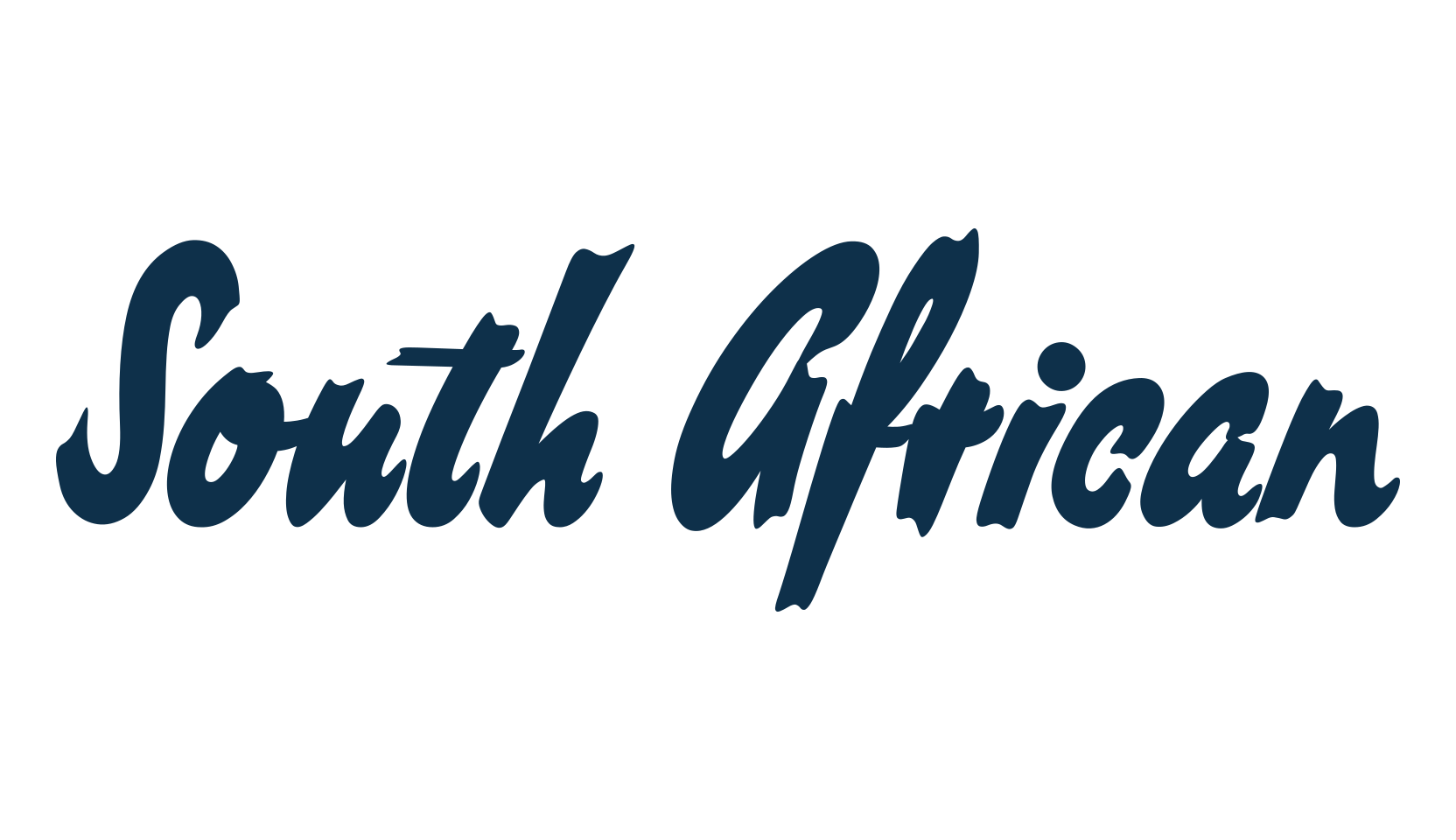 South African, brush font preview