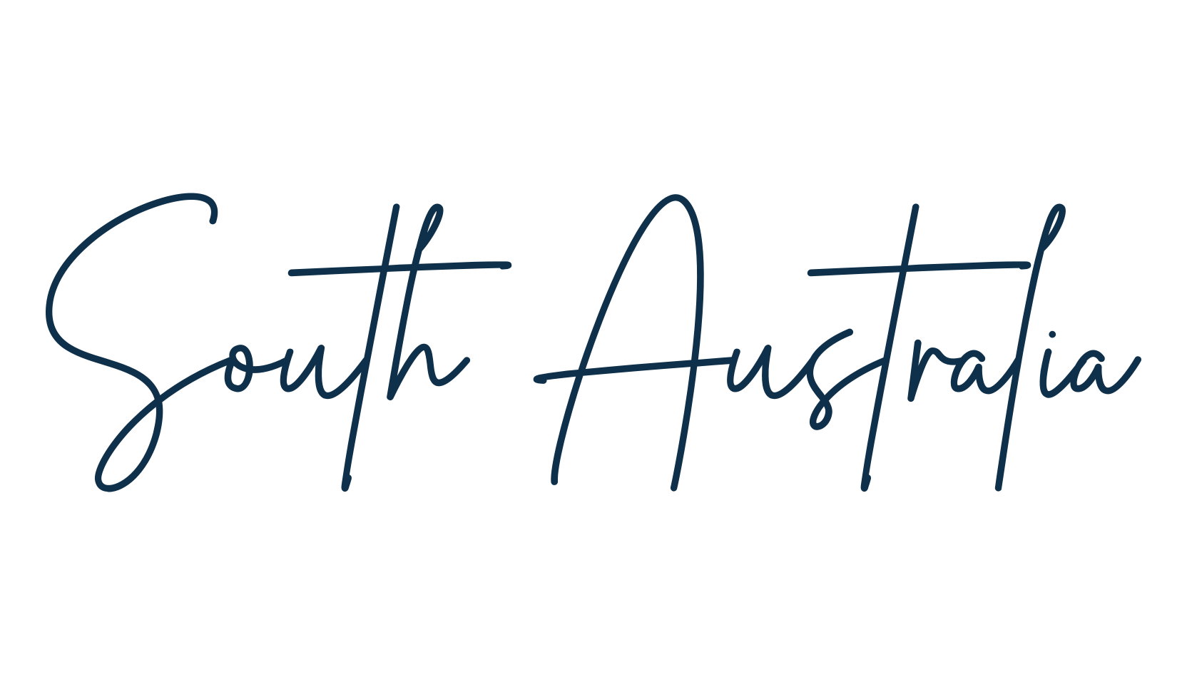 South Australia, handwriting font preview