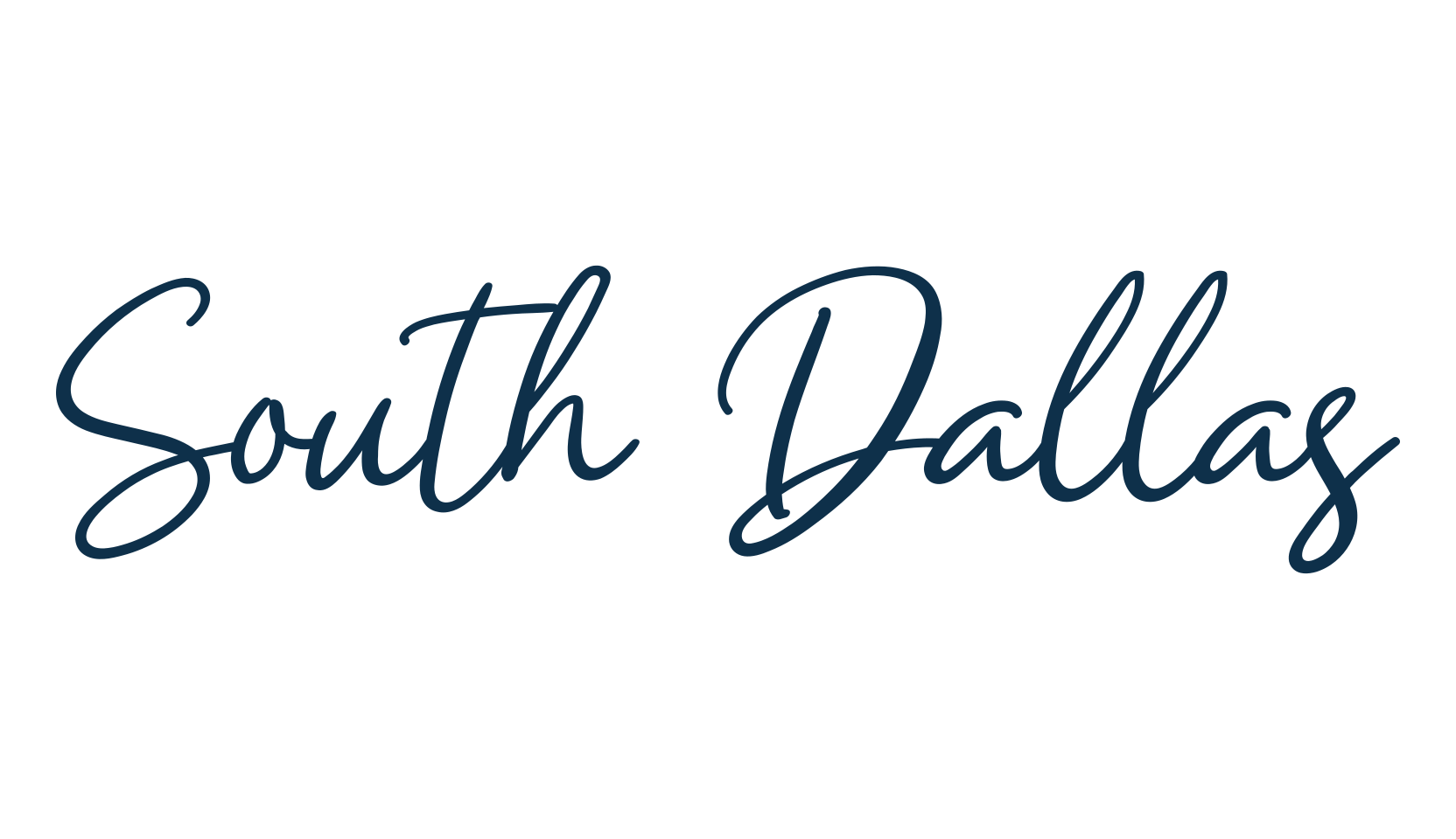 South Dallas, script handwritten fancy decorative calligraphy font preview