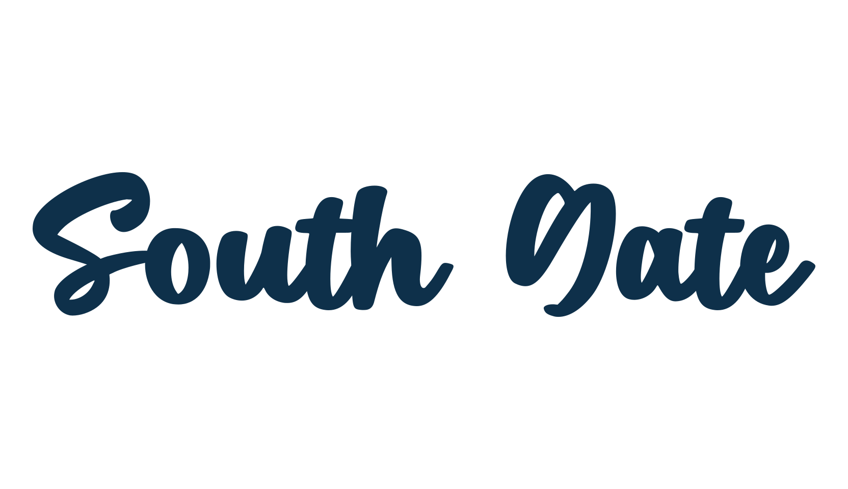 South Gate, handwriting font preview