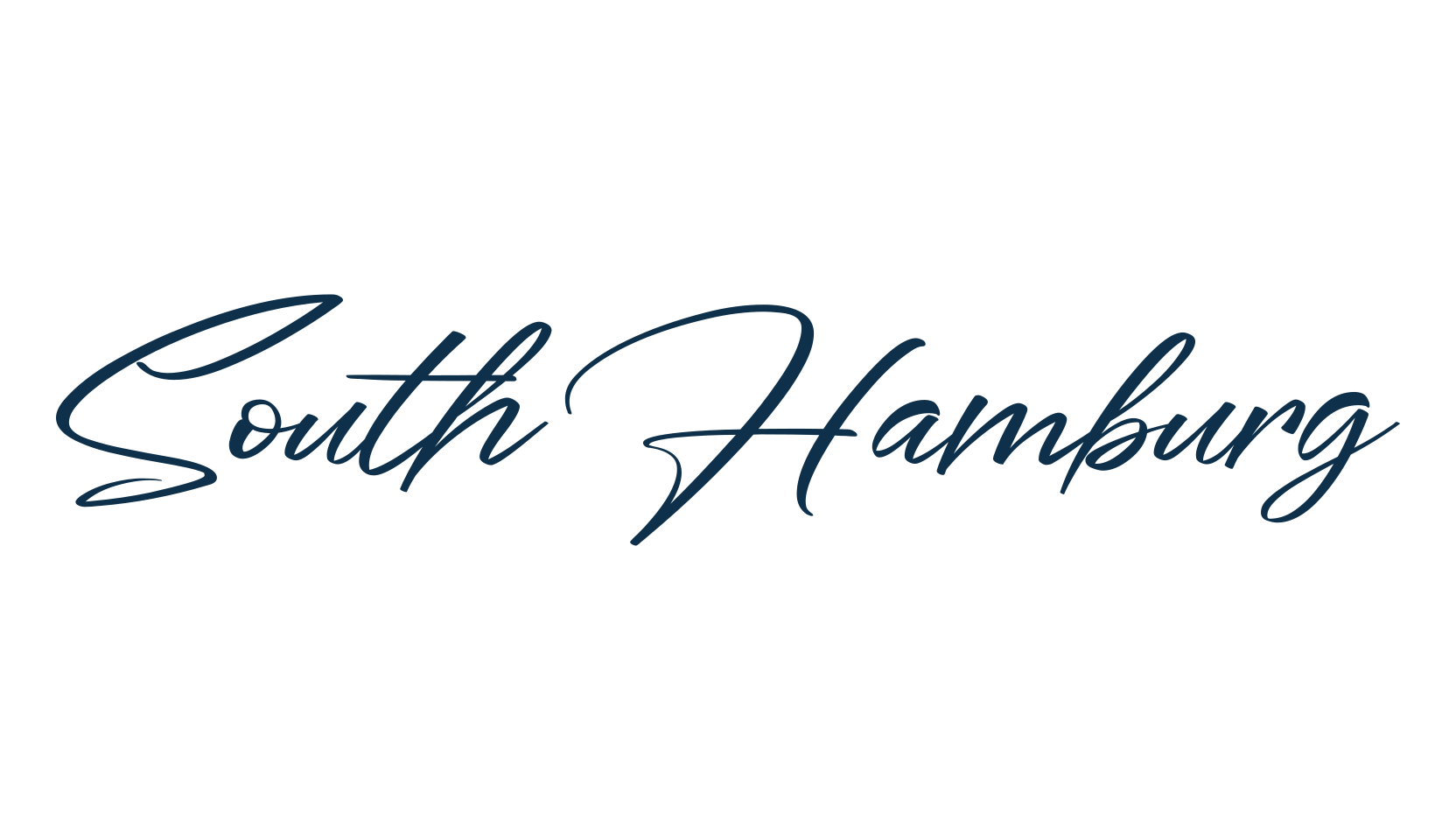 South Hamburg, handwriting font preview