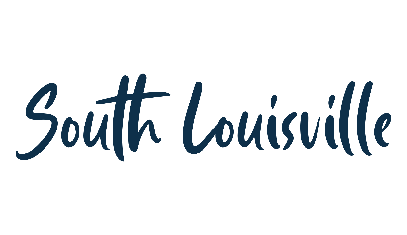 South Louisville, script handwritten fancy decorative calligraphy font preview
