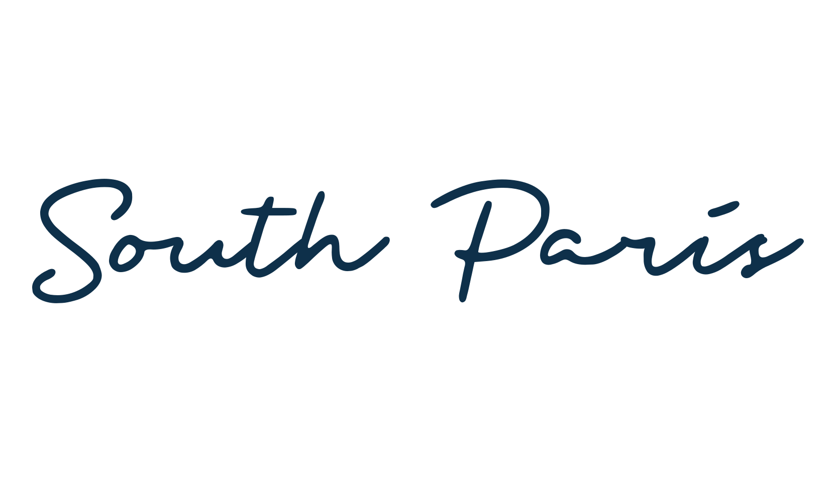 South Paris, handwriting font preview