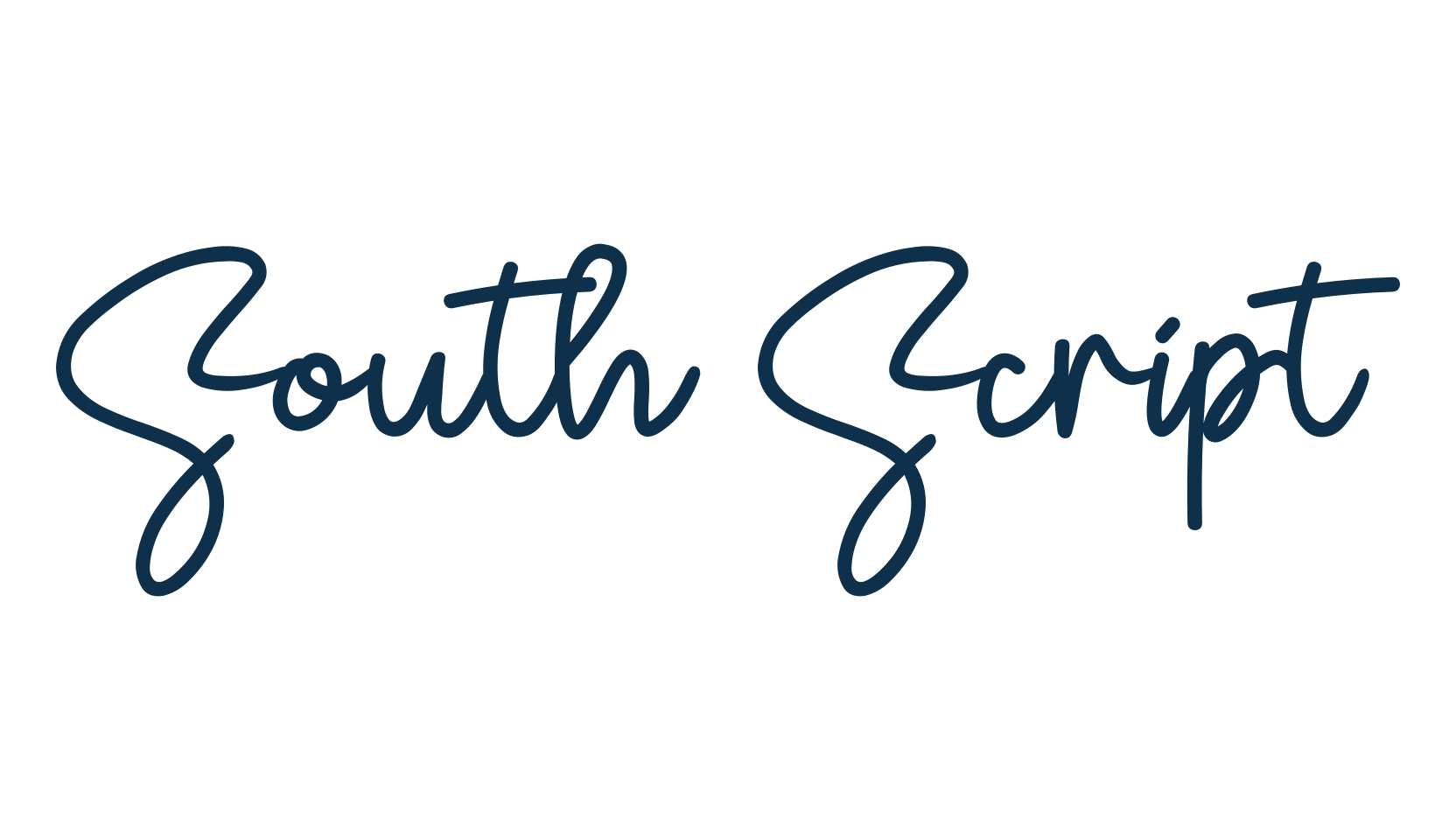 South Script, script handwritten fancy decorative calligraphy font preview