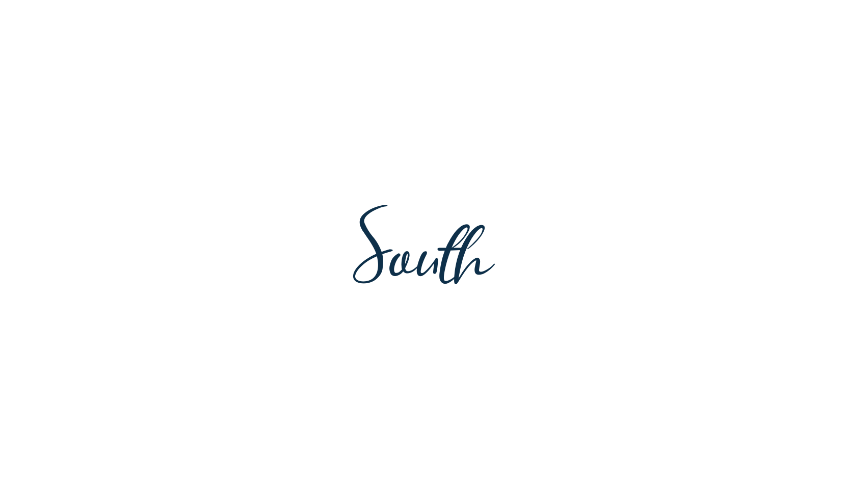 South, script handwritten fancy decorative calligraphy font preview