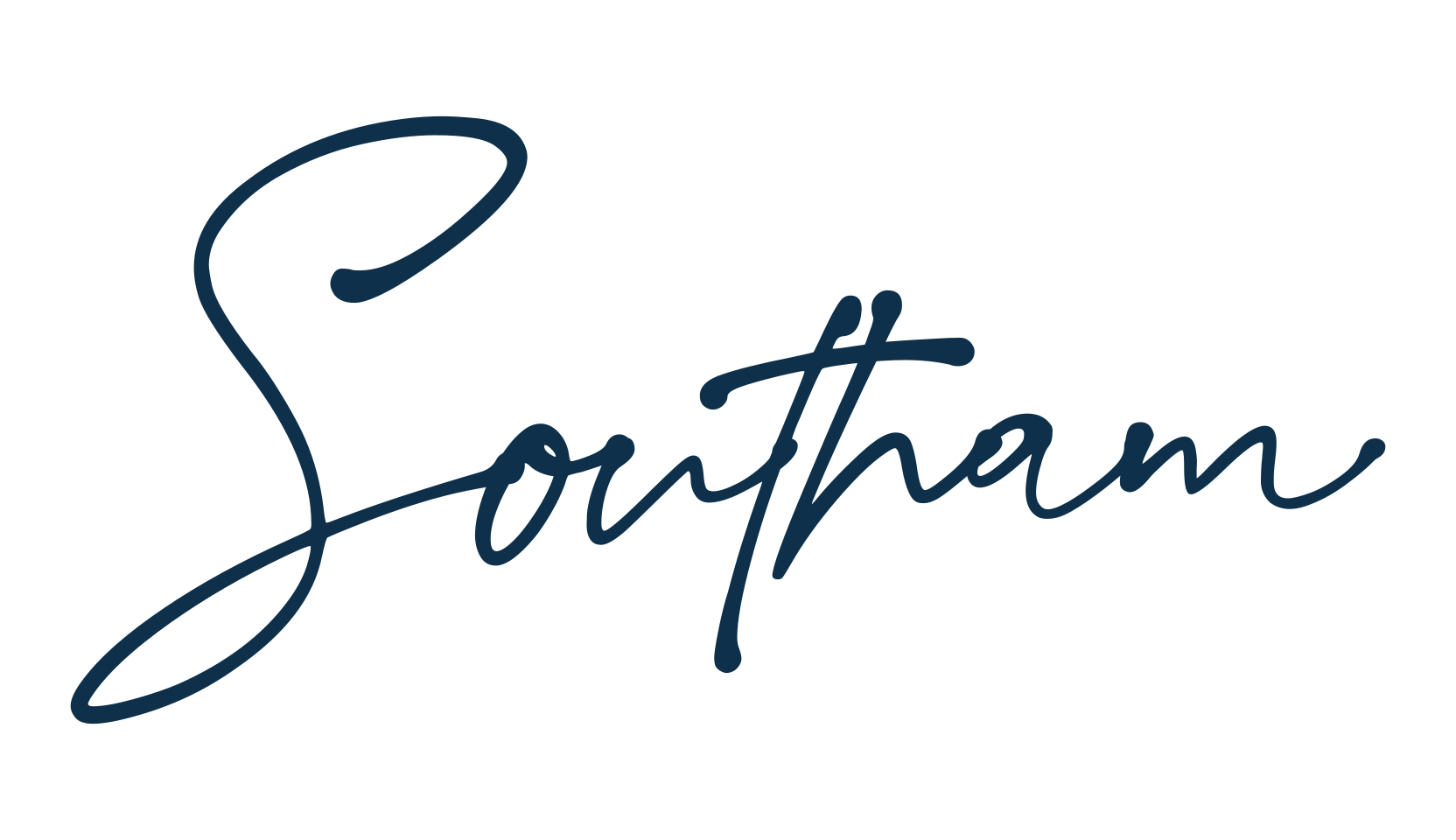 Southam, handwriting font preview