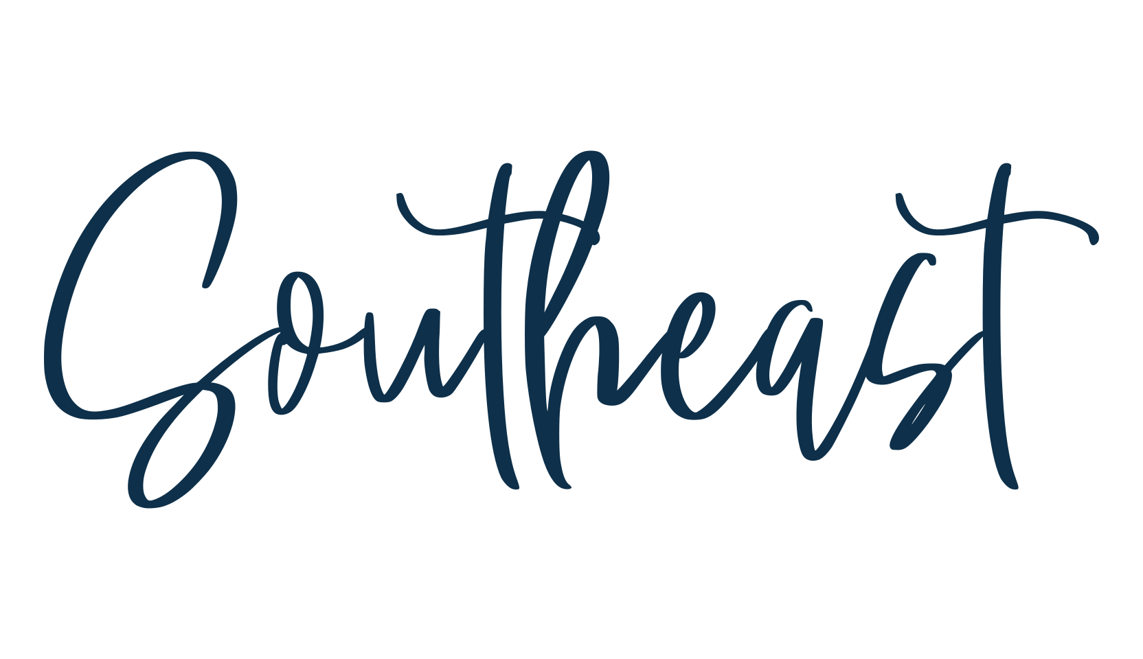 Southeast, handwriting font preview