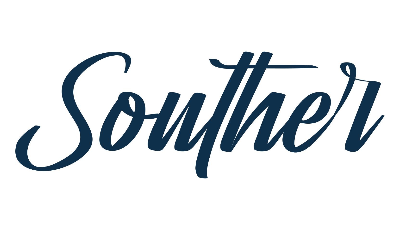 Souther, various font preview