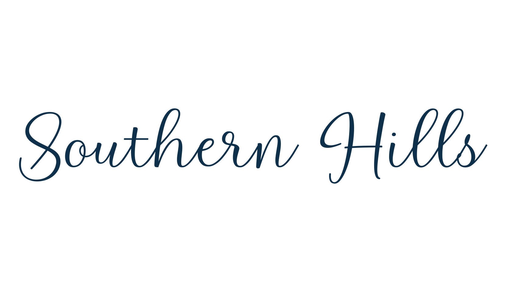 Southern Hills, script calligraphy fancy decorative font preview