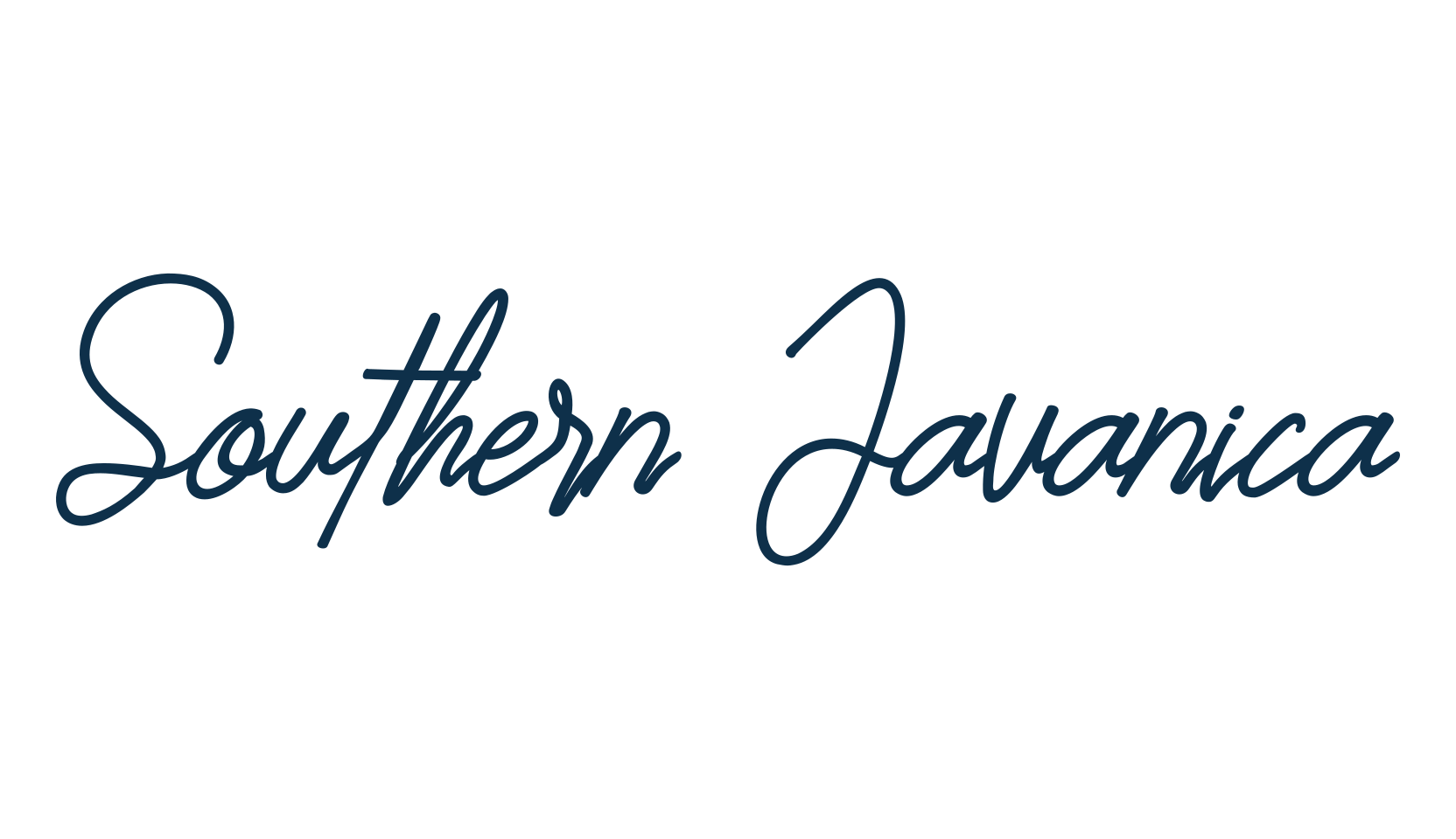 Southern Javanica, script handwritten fancy decorative calligraphy font preview