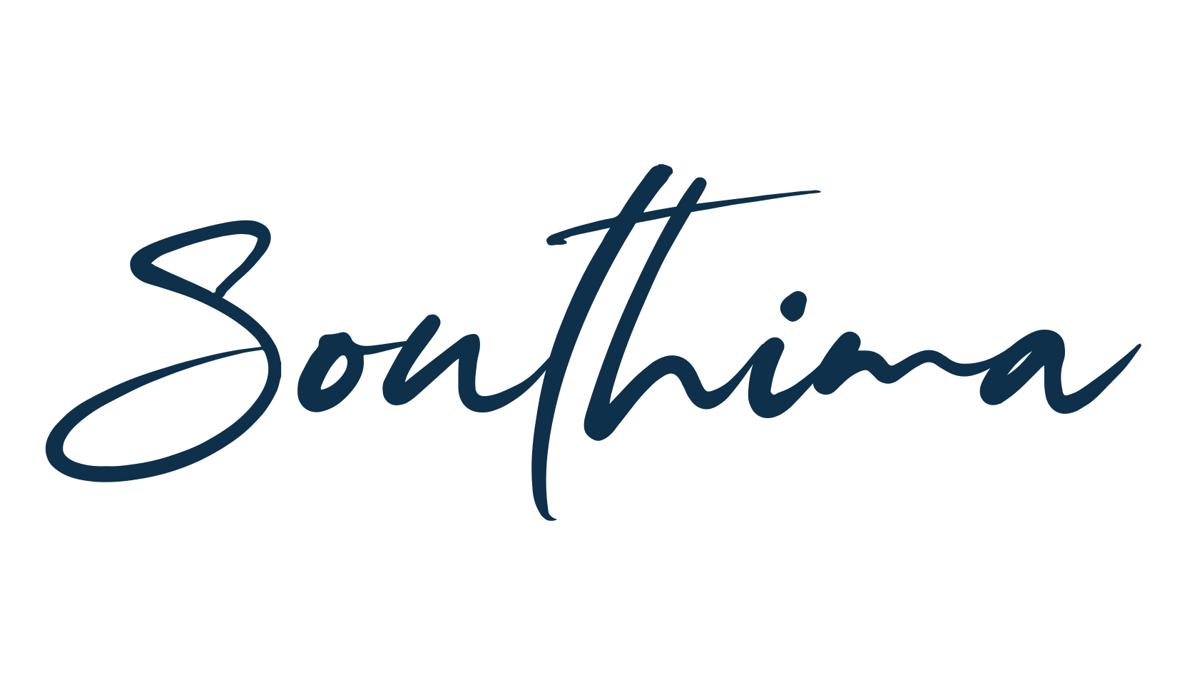 Southima, script handwritten fancy decorative calligraphy font preview