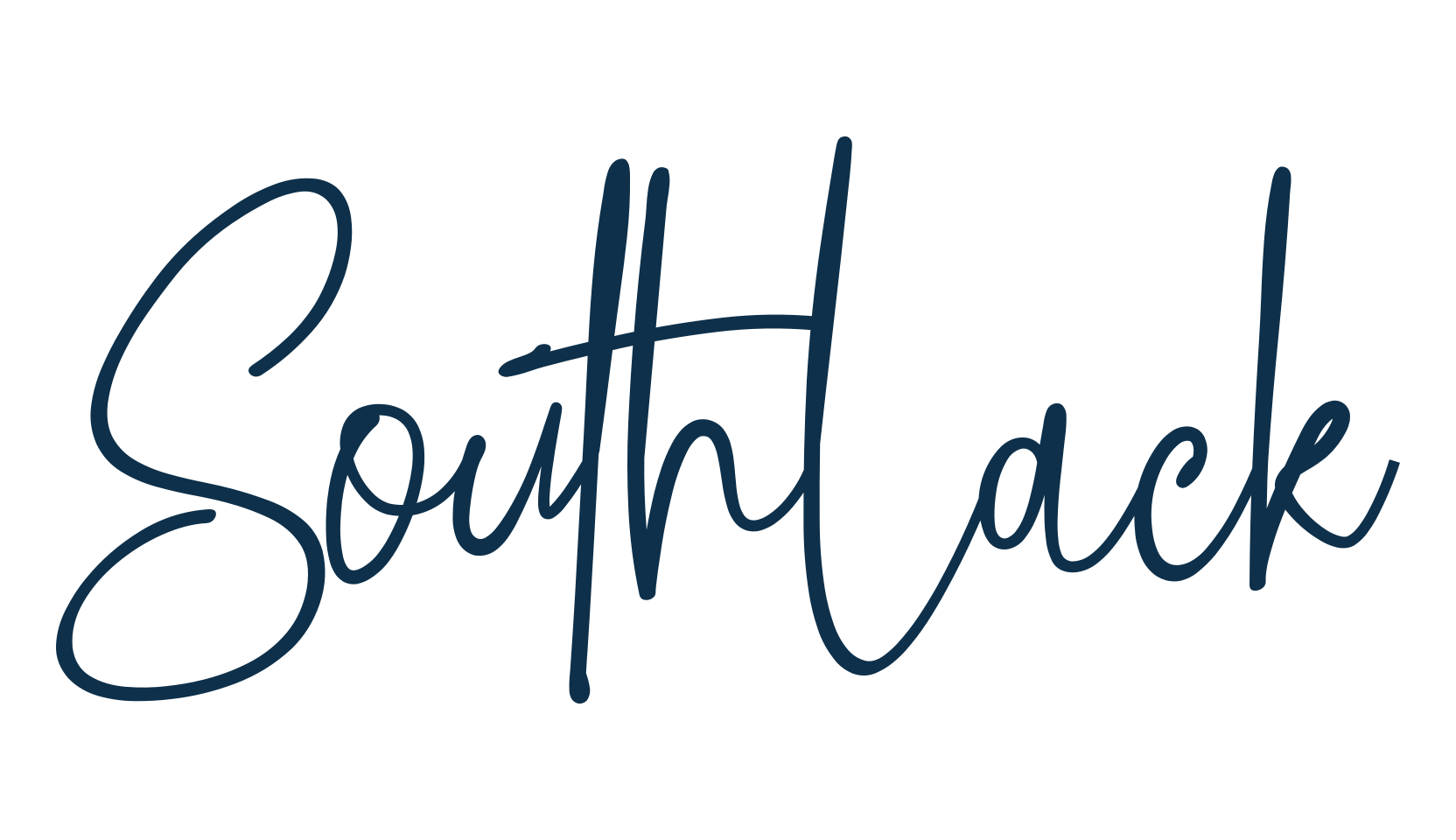 Southlack, handwriting font preview