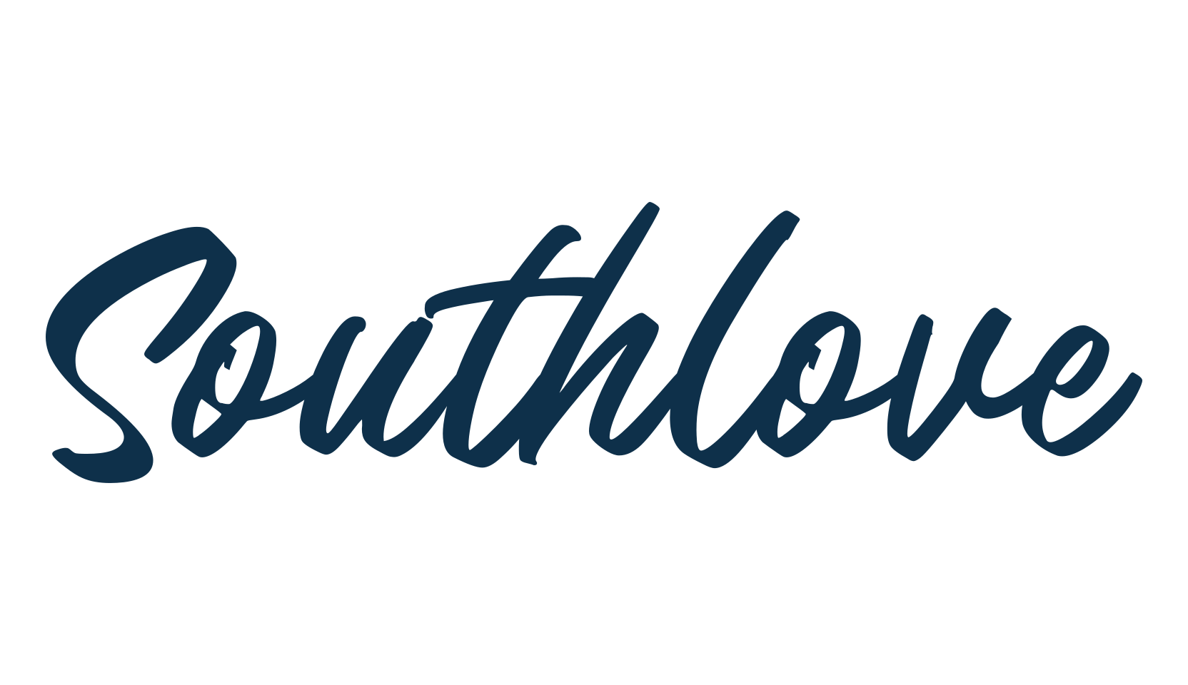 Southlove, script handwritten fancy decorative calligraphy font preview