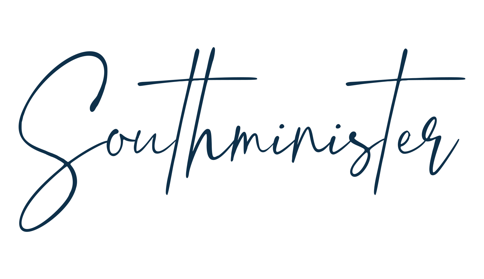 Southminister, handwriting font preview