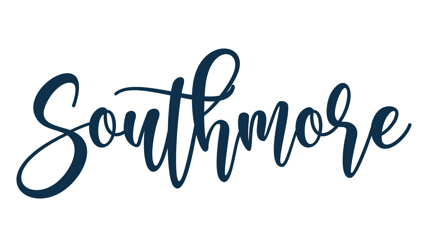 Southmore, script calligraphy fancy decorative font preview