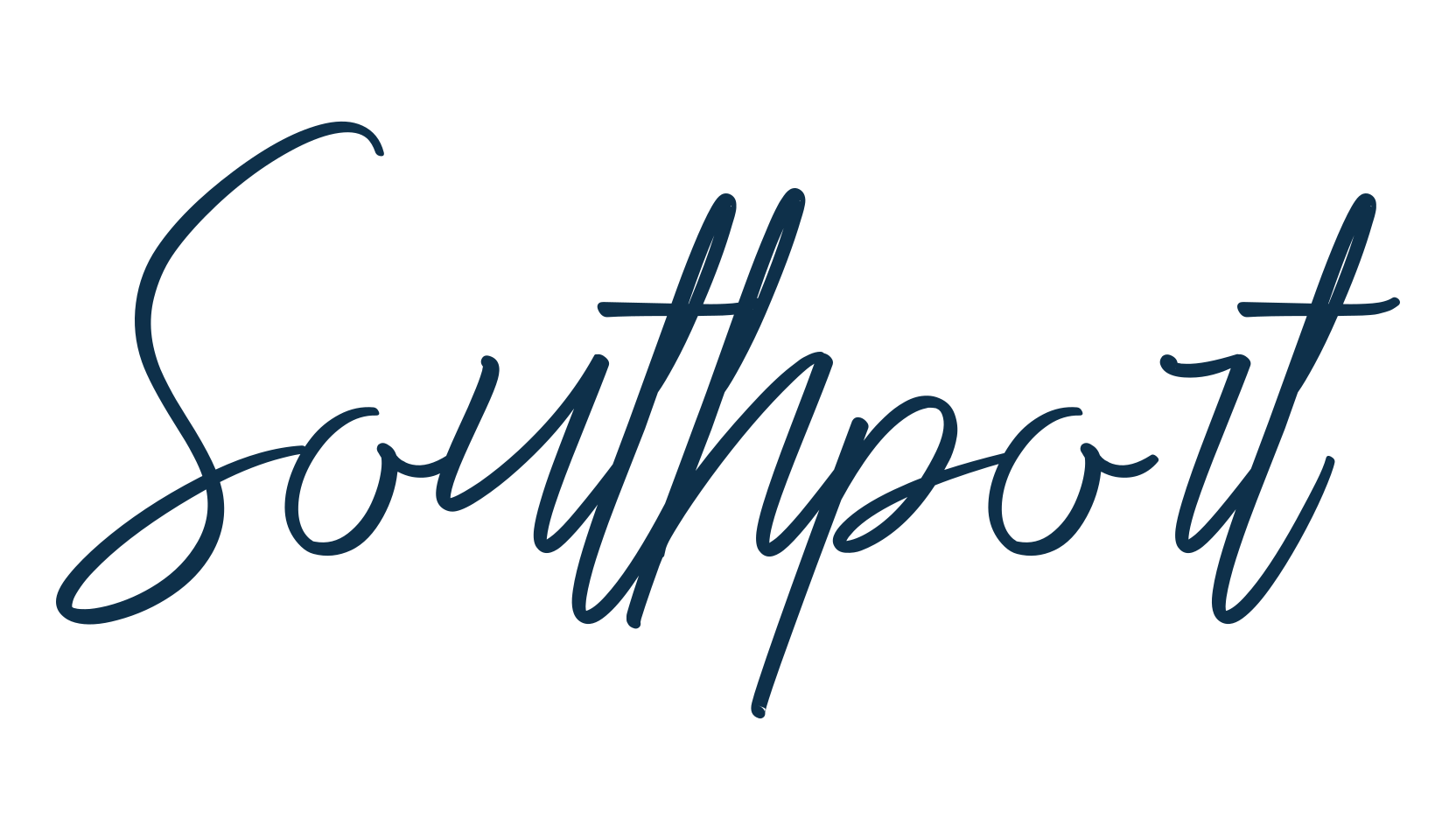 Southport (southport), script handwritten fancy decorative calligraphy font preview