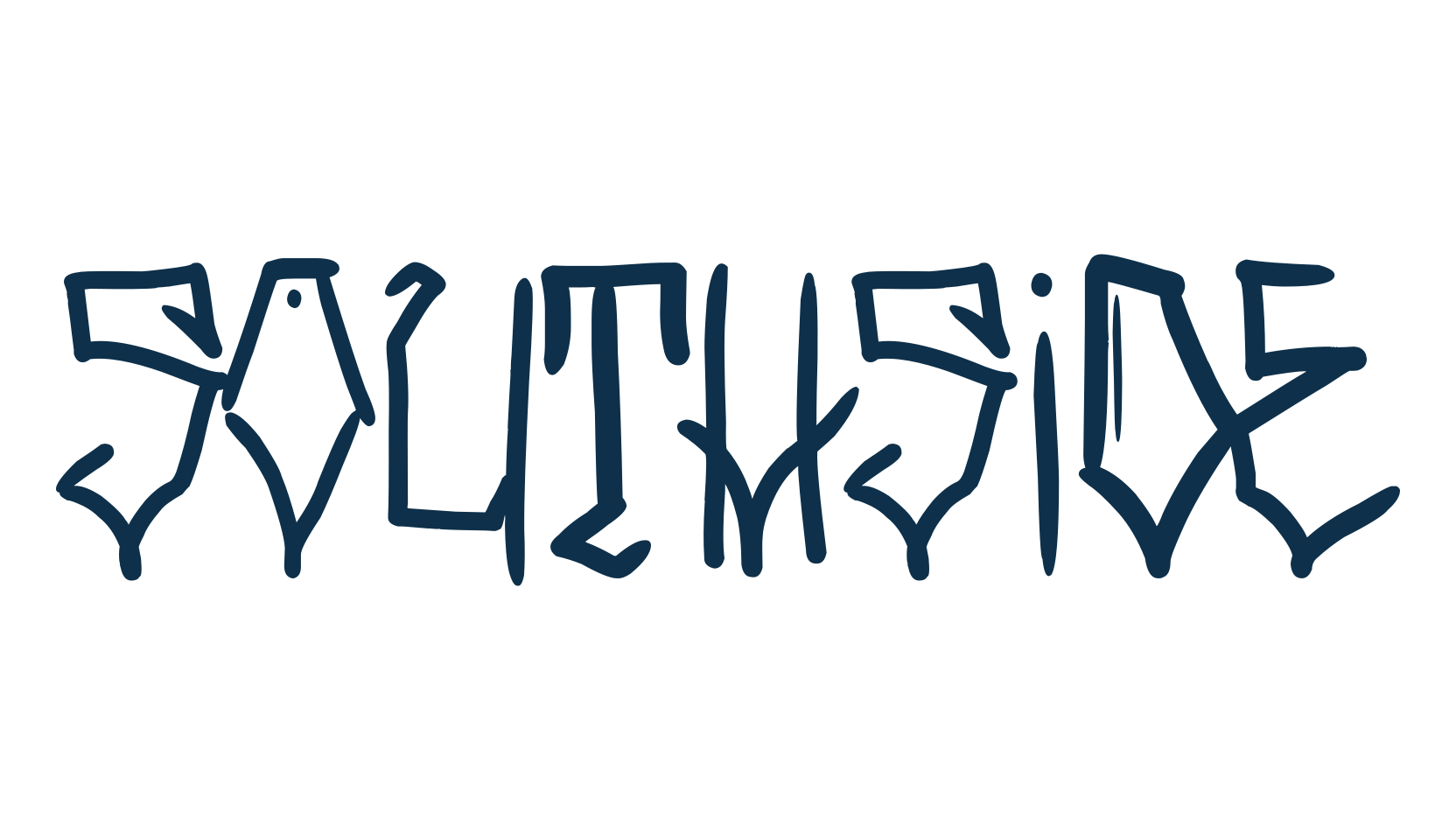 Southside, script graffiti fancy decorative calligraphy font preview