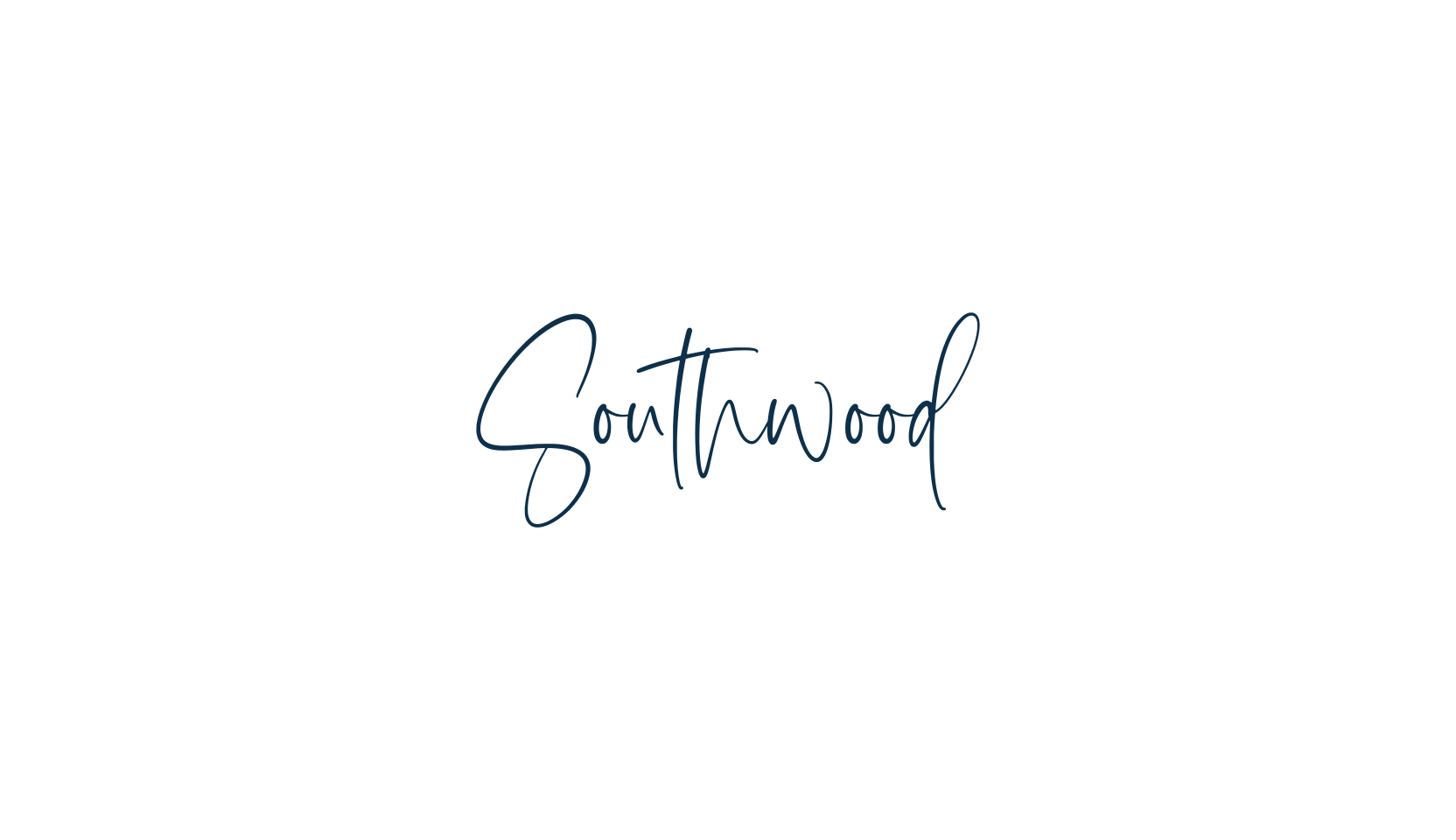 Southwood, handwriting font preview
