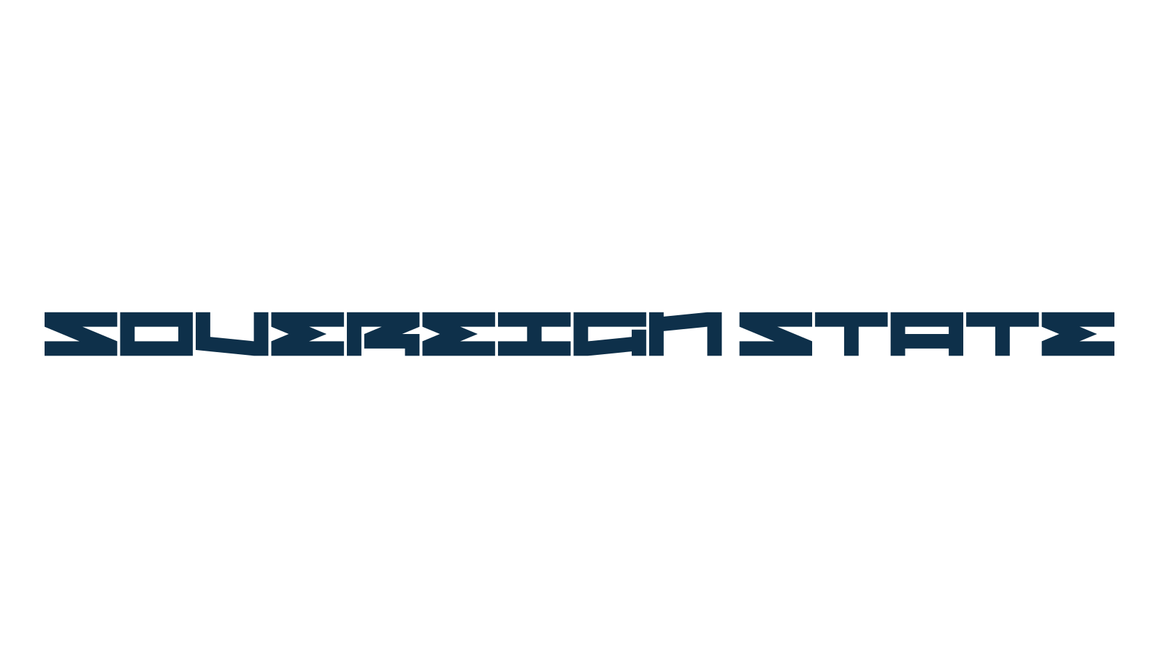 Sovereign State, techno sci-fi font preview