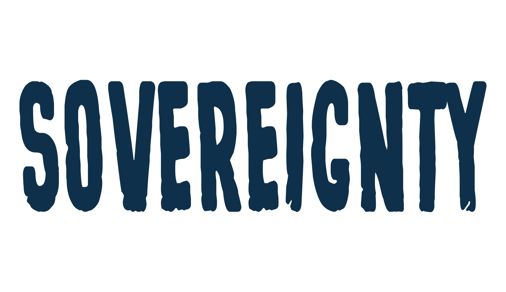 Sovereignty, eroded font preview
