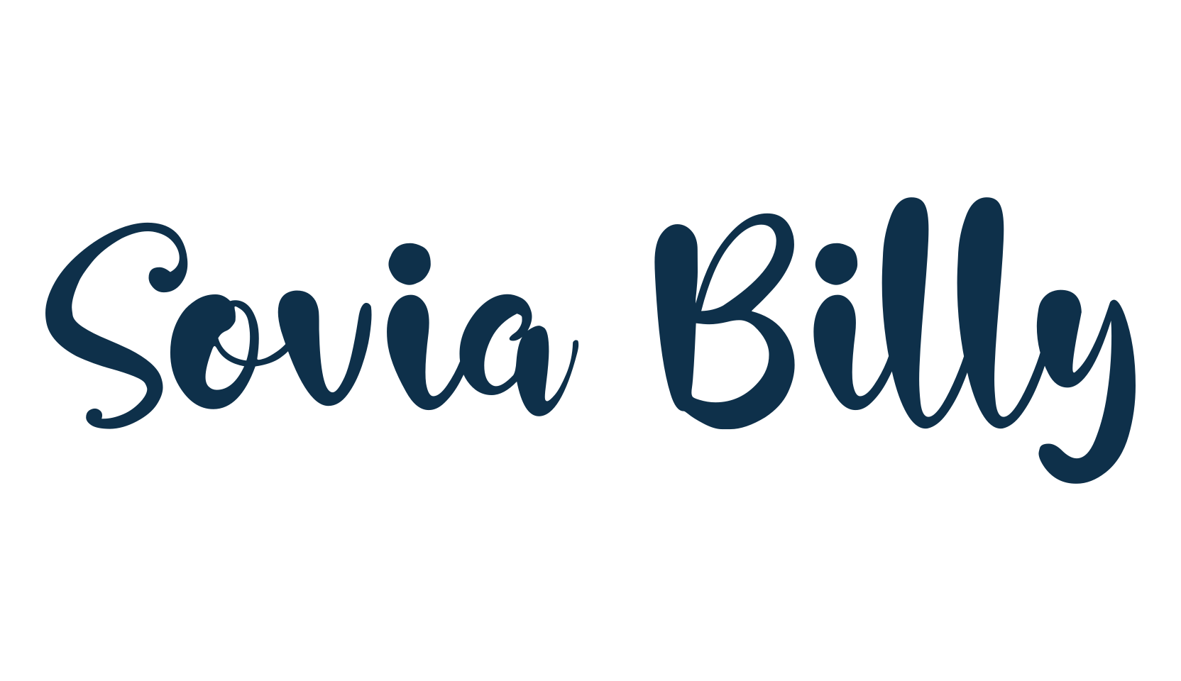 Sovia Billy, fancy various decorative script calligraphy font preview