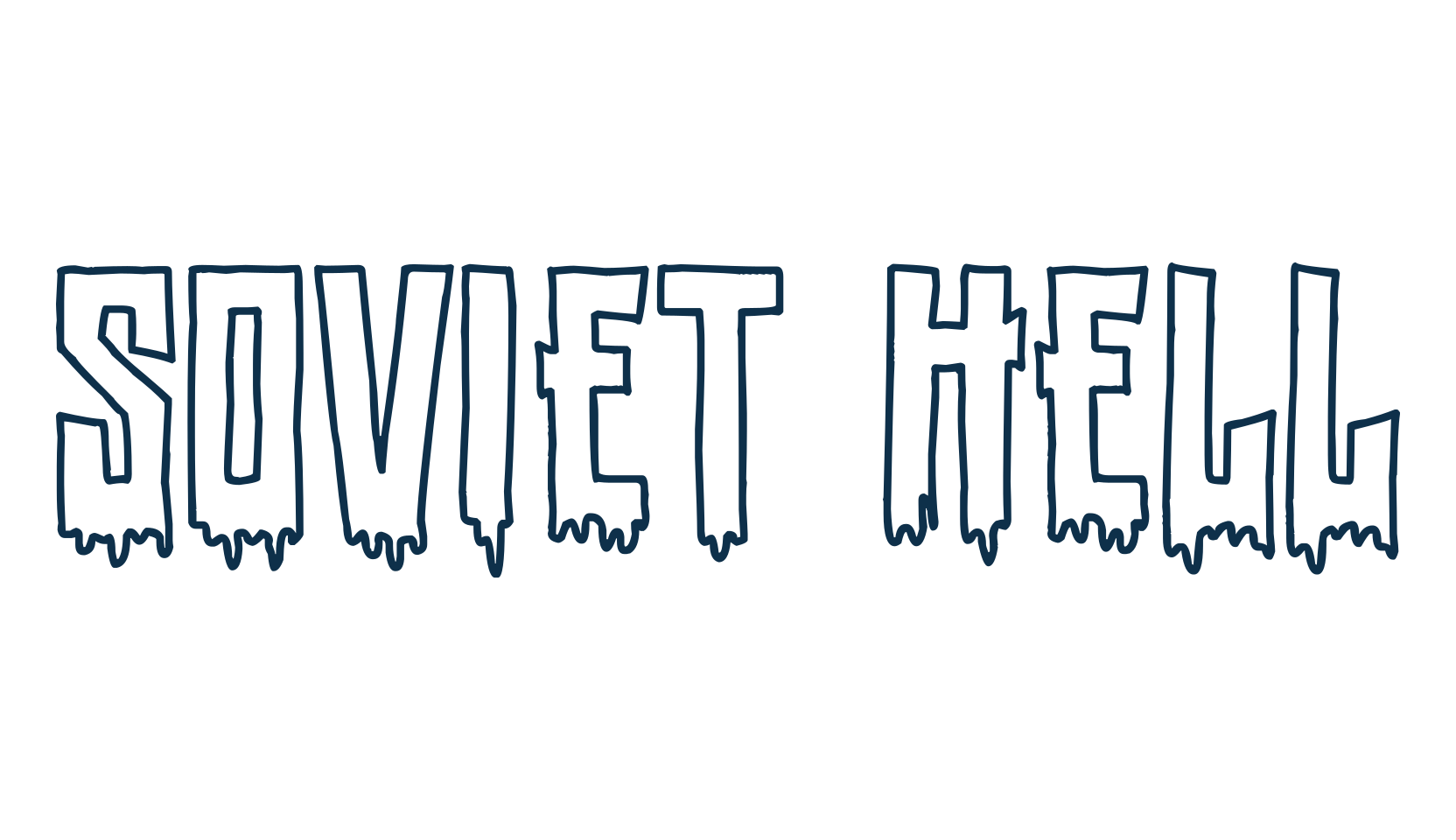 Soviet Hell, halloween font preview