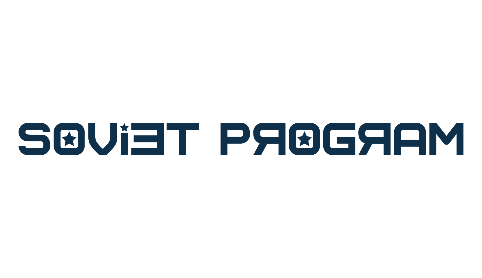 Soviet Program, russian font preview