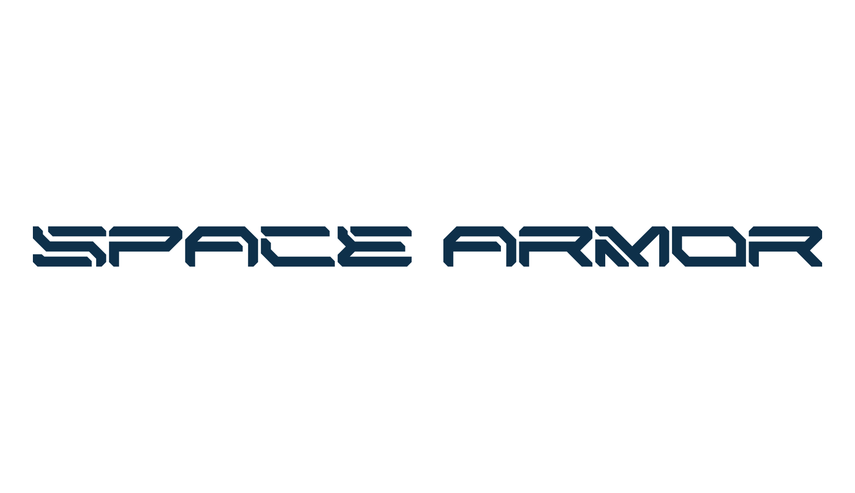 Space Armor, sci-fi font preview