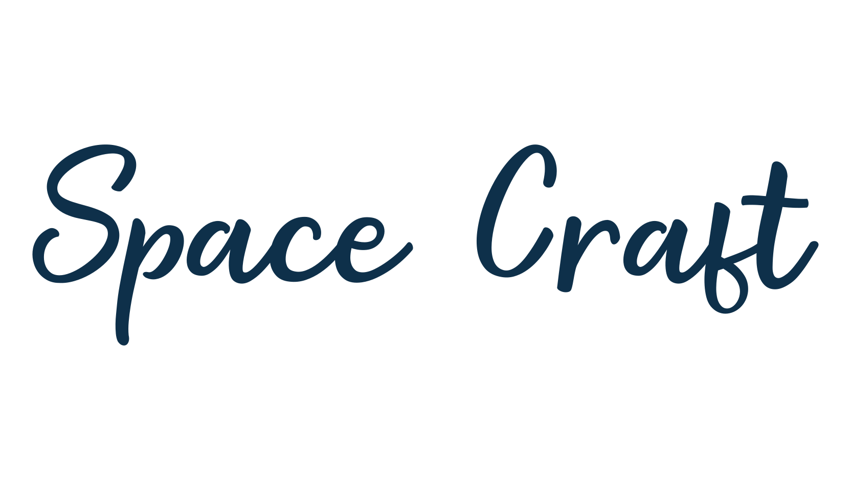 Space Craft, script handwritten fancy decorative calligraphy font preview