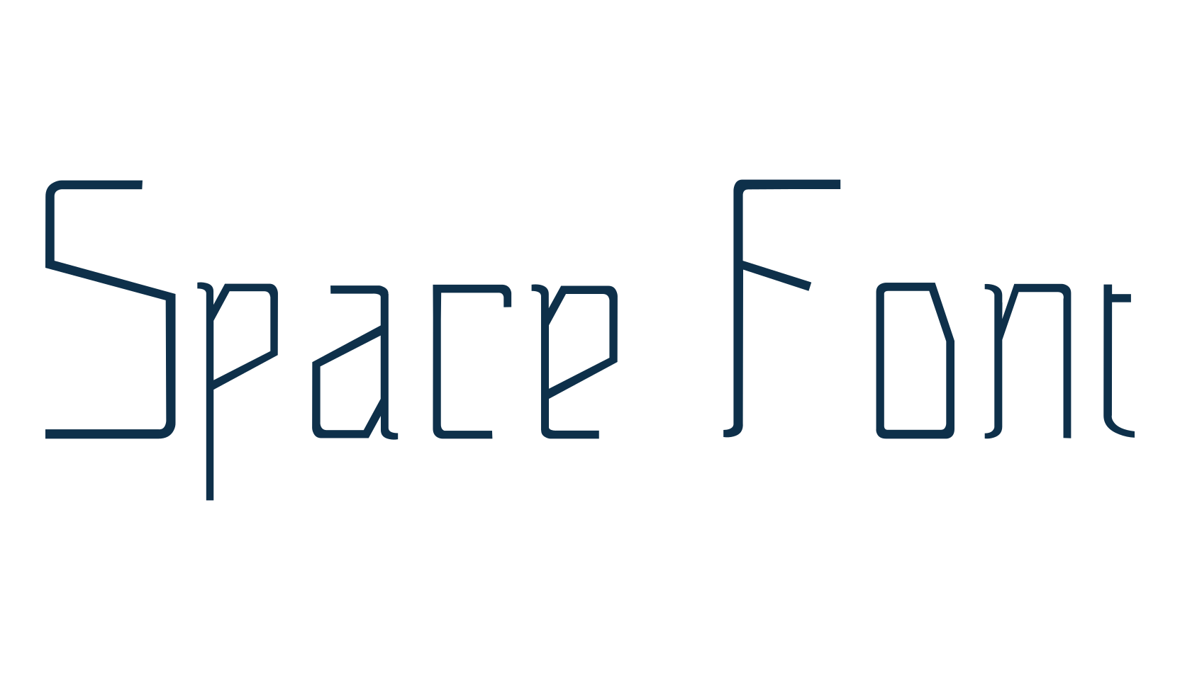 Space Font, fancy various techno sci-fi font preview