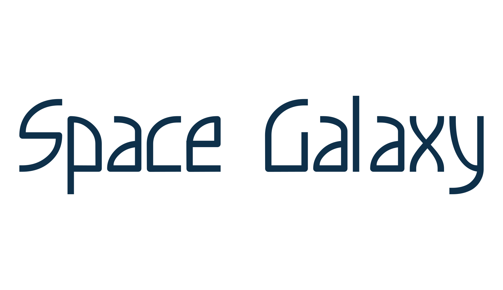 Space Galaxy, techno sci-fi font preview