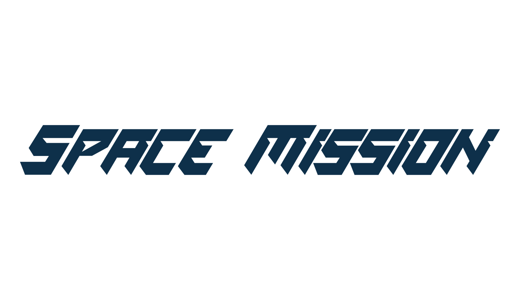 Space Mission, sci-fi font preview
