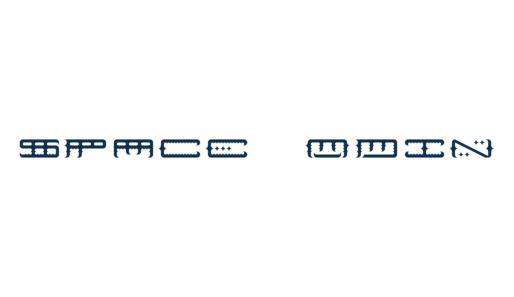 Space Odin, techno sci-fi font preview