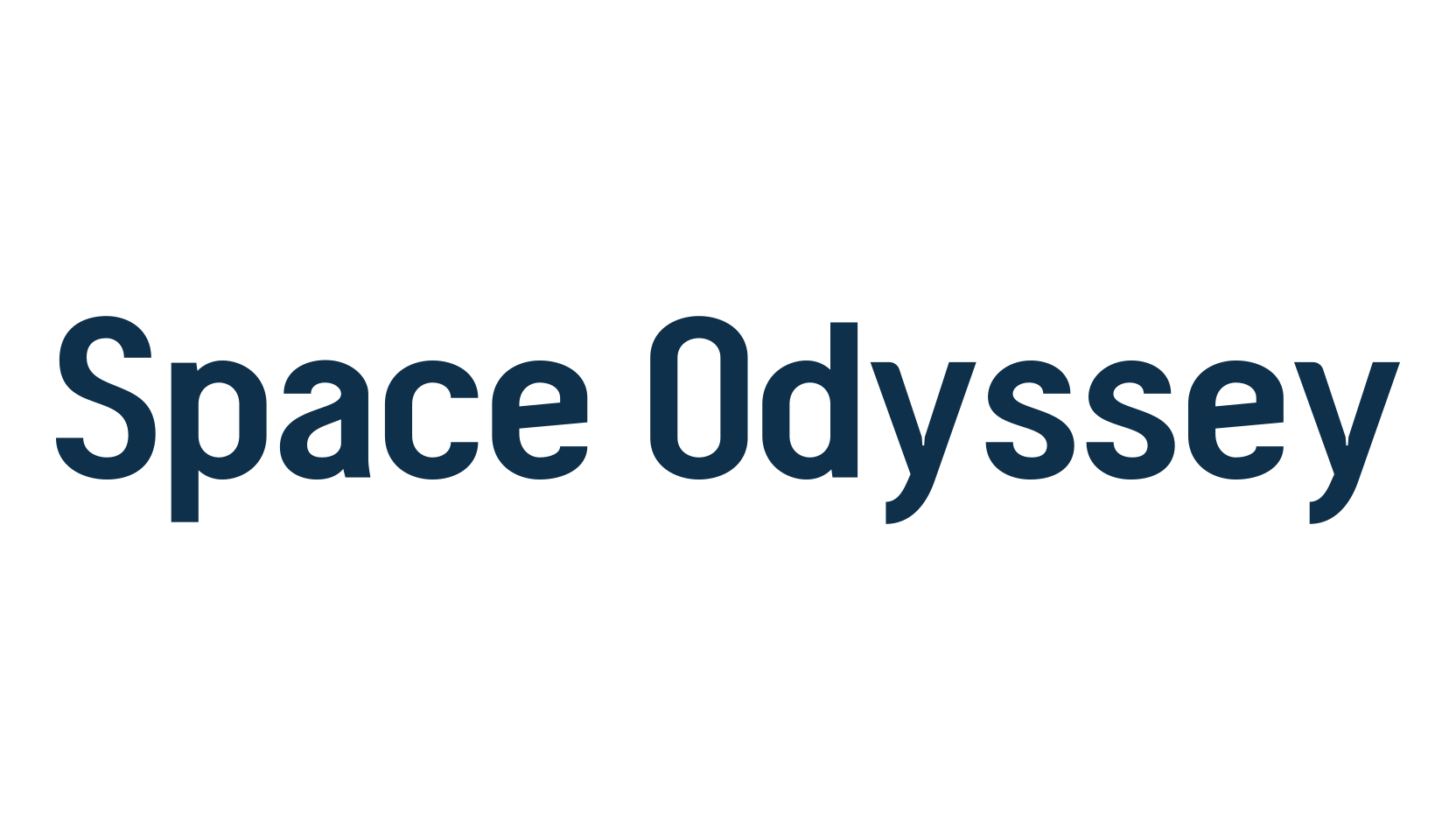 Space Odyssey, basic sans serif font preview
