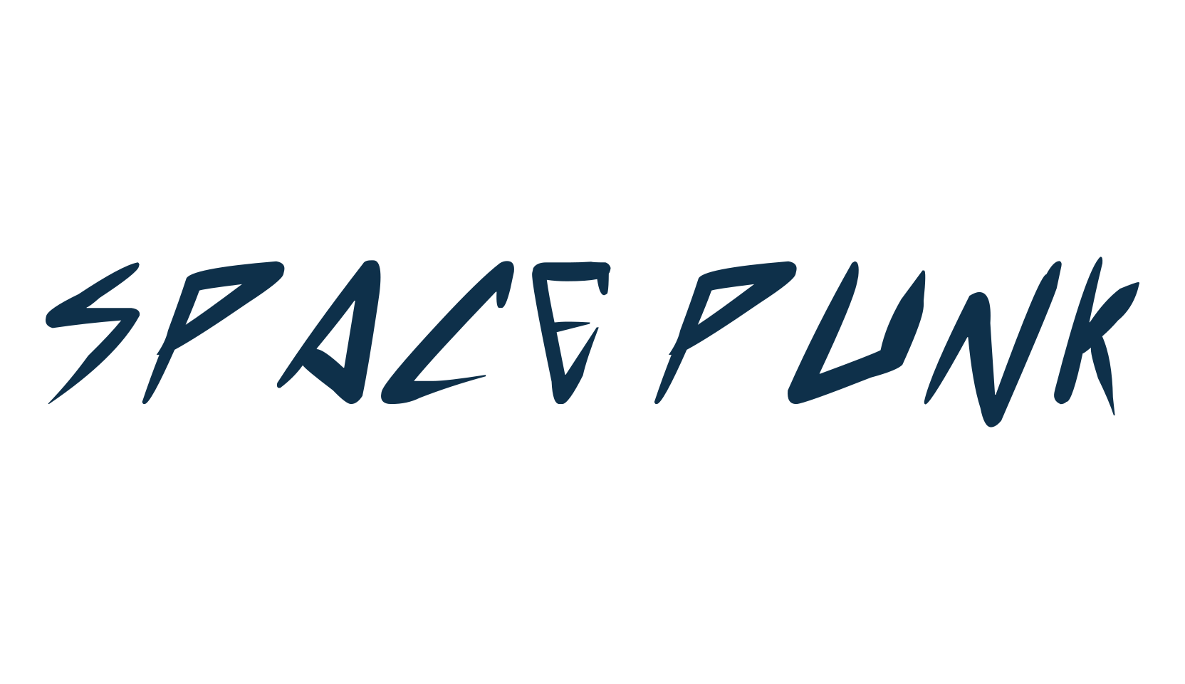 Space Punk, fancy cartoon decorative comic font preview