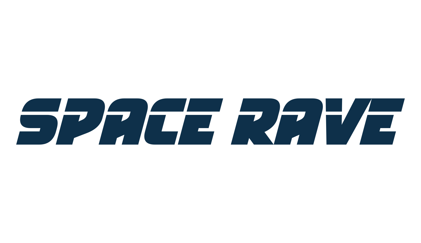 Space Rave, techno sci-fi font preview