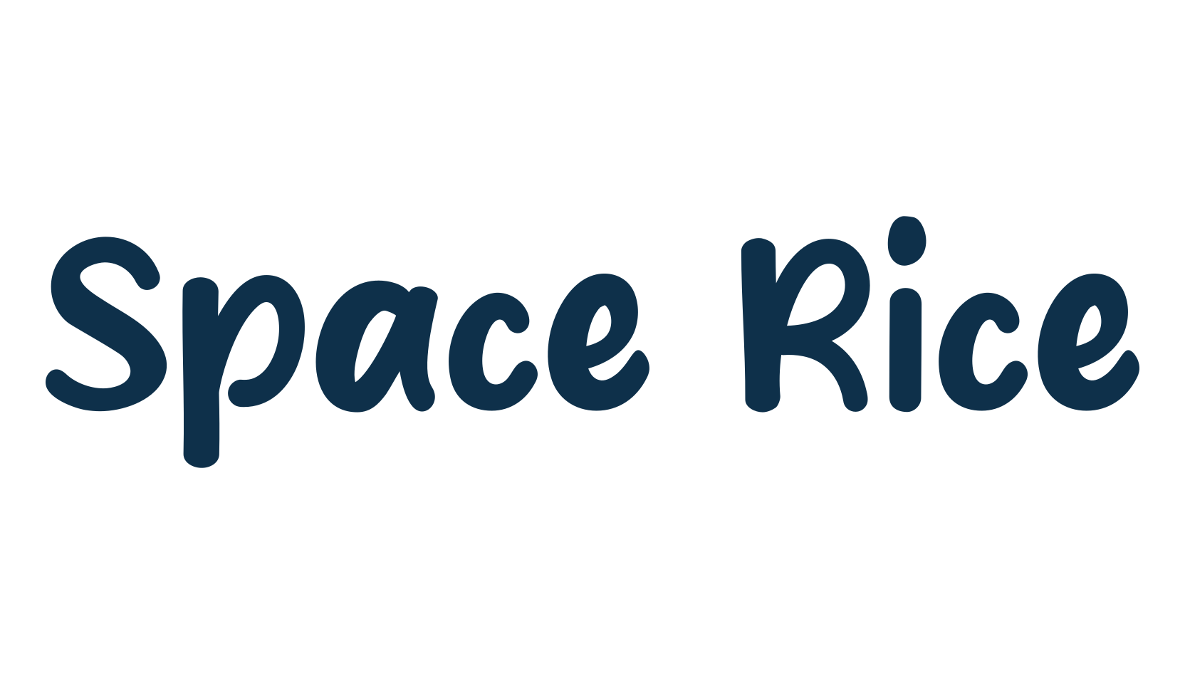 Space Rice, handwriting font preview